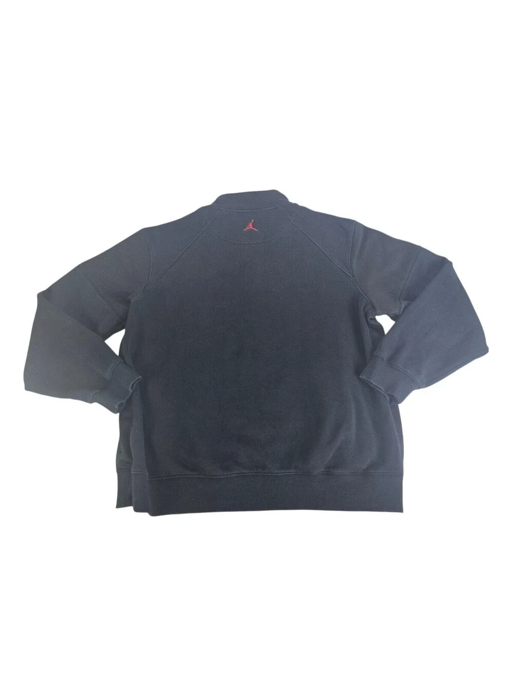 Nike Air Jordan Flight Jacket Mens XL Black Full Zip Logo Pockets Vintage Y2K